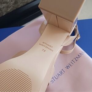 Stuart Weitzman Patent Leather Platform Sandal